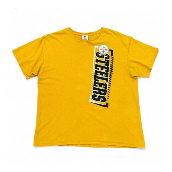 Vintage Yellow and Black Pittsburgh Steelers Graphic T-shirt Size XL NFL - Picture 5 of 6